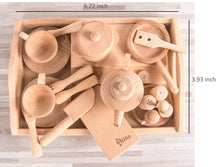 Load image into Gallery viewer, Wooden Kitchen and Tea Pot Sets for Kids
