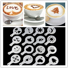 Load image into Gallery viewer, 16Pcs/Set Fancy Coffee Printing Stencils
