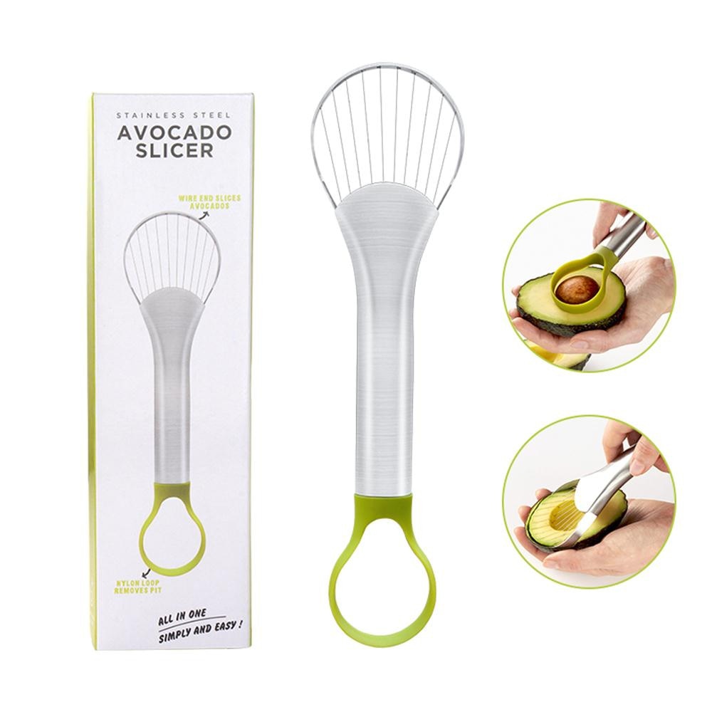 AllTopBargains 2 Pack Avocado Slicer Knife Kitchen Gadget Cutter Tool Peeler Seed Scoop Slices