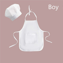 Load image into Gallery viewer, Baby Chef Apron Hat Set
